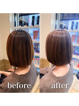 ステラバイケンジ 藤沢(STELLA by KENJE) 白髪ぼかし細めハイライト30代40代50代【藤沢　藤沢駅】