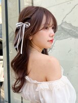 レア 表参道(L'ea)&nbsp;◎ピンクベージュ前髪イメチェンアンブレラカラークールショート