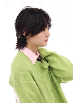 ヘアリゾート ブーケ(hair+resort bouquet) フェザーカット/センターパート/メンズ/20代30代40代