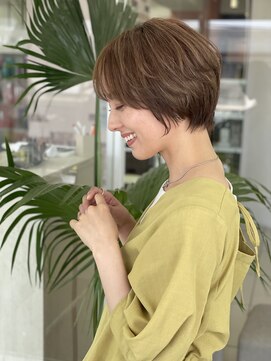 ハピネス 王寺店(Happiness) オリーブベージュハイライト大人ショート