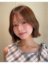 サンドナル 鹿児島天文館(sand NALU)&nbsp;ハッシュカット/グレージュ/デザインカラー[鹿児島天文館]