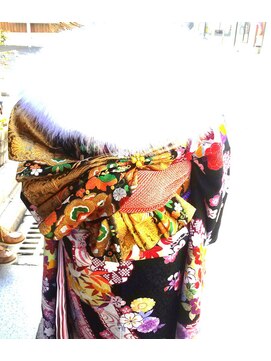 アッシュヘアー アッシュ２０１４成人式着物