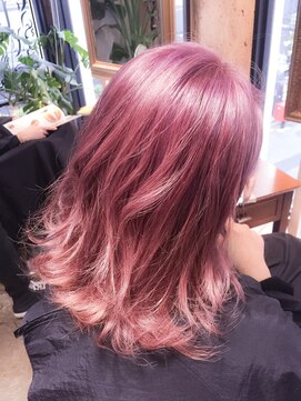 サロンドミルク 原宿(salon de MiLK) 透明感ピンクパール×ボブディ