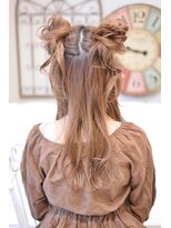 メイズ(MAZE)&nbsp;【メイズ東中野】ハーフツインお団子アレンジ