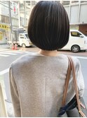 スッキリショート　ツヤブラウン　ナチュラルストレート