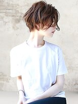 ヘアーアンジェ 南矢野目店(Hair ange)&nbsp;【イルミナカラー×髪質改善TR】耳かけショートスタイル