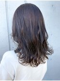 #大人#ミディアム#ナチュラル#黒髪#暗髪#可愛い#愛され
