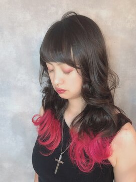 カフェアンドヘアサロン リバーブ(cafe&hair salon re:verb) 毛先のデザインカラー