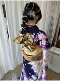 着付け、アップ