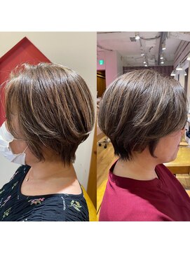 アヴァンス 天王寺店(AVANCE.) ハイトーンで白髪ぼかし！！