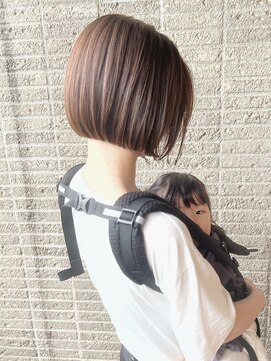 クイントネオリーブ 自由が丘正面口店(quint:neolive) 自由が丘/チェリーブラウン/大人可愛い/フェザーパーマ/ボブ