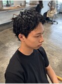 スパイキーショートツイストスパイラルパーマ波巻きスパイラル