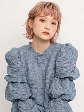 オンク 新宿(onk) 黒髪/グレーベージュ/レイヤーロング/前髪パーマ[新宿駅]