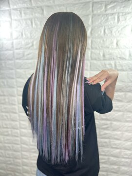 イエローコーン 横浜店(YELLOW CORN) エクステユニコーン【Wカラー/インナーカラー/エクステ】