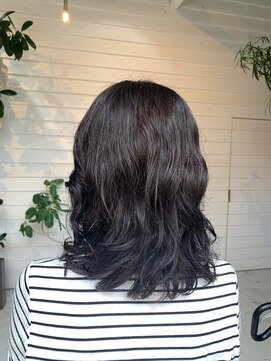 ラコスタ(LaCosTa) ミディアムウェーブダークブラウン人気スタイル