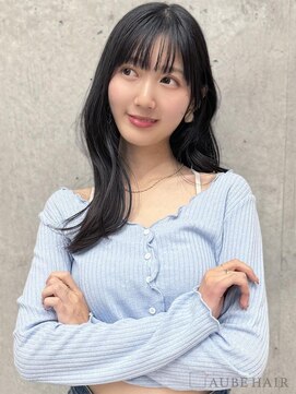 オーブ ヘアー シャノン 都城店(AUBE HAIR shanon) 20代・30代_小顔見せ韓国風ロングヘア