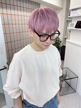 ペレ 渋谷(PELE) 切りっぱなしボブ/エアリーロング/美髪/ピンクブラウン/渋谷