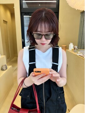 スニュウ(snuw) 【snuw_hotaru】似合わせカット暖色カラーチェリーピンク