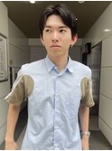 men's/ラフスタイル/アップバング/刈り上げなし