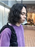 【白石】スパイラルパーマ/ウェーブヘア/メンズミディアム