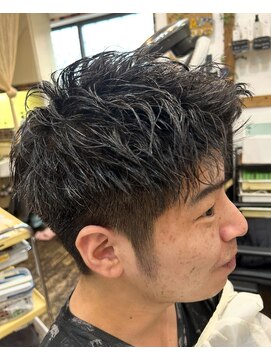 インディゴブルー バーム店(INDIGO BLUE) メンズ ツーブロック パーマ