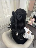 ナチュラルハーフアップ