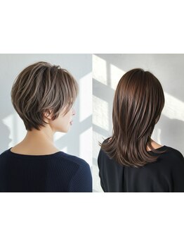 抜け感×艶感のあるカラーが叶う♪髪のダメージを最小限に抑えながら、理想の色味を実現☆