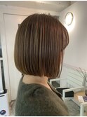 大人可愛い30台40代50代前下がりショートボブくびれショート