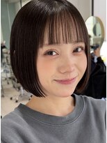 ティア(Tia.)&nbsp;縮毛矯正/髪質改善トリートメント/ミディアムヘア/グレージュ