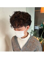 メンズサロン キング 梅田店(Men’s salon K!ng)&nbsp;ホワイトメッシュ/ツイスト/ツイスパ/パーマ/メンズ/眉毛