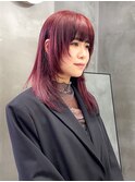 チェリーレッド　ワインレッド　カシスカラー　レイヤー　赤