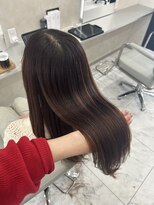 キング(K!ng)&nbsp;縮毛矯正髪質改善ハイライトレイヤーカット楠葉美容室エクステ