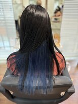 ヘアーアンドメイク ルシエル(hair&make Luxiel)&nbsp;スタイリッシュブルー☆インナーカラー