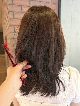 ノラ ヘアーサロン(NORA HAIR SALON) オリーブカラーオリーブベージュ赤み消しカラーブラウンカラー