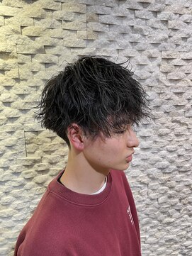 メンズカット メンズ 縦落ちスパイラル
