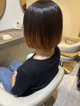 エリス キョウバシ(Eliss) オレンジグラデーションボブ