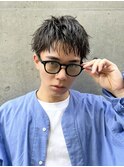 スパイキーショートニュアンスパーマ銀座