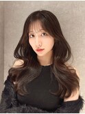 レイヤーカット/顔周り/前髪カット/くびれ巻き/名古屋/栄/韓国
