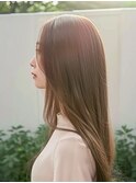 ハイトーンカラー/ミルクティーベージュ/ロングヘア