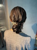 シャルムバイケンジ(Charm.by KENJE)&nbsp;【ふわふわシニヨン】結婚式/銀座/ヘアセット/アレンジ