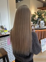 ラフ バイ マグ 南松本(R.A.F. by Mag) 春の透明感◎ケアブリーチミルクティーベージュロングレイヤー