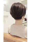 クールショートイメチェン前髪ありショートボブ似合わせカット