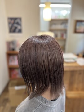 クネア(kunea) ブリーチ×ピンクベージュ