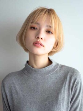 シェル 立川(shell) くびレイヤーエモージュグレージュカラーくびれショート【立川】