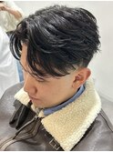MEN'S HAIR/ブルーブラック/フェザーパーマ/錦糸町