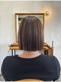 切りっぱなしボブ