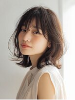 コトンアトリエ 人形町(COTON atelier)&nbsp;ミルクティーブロンド/ダークブルー/デジタルパーマ/人形町