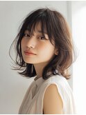 ミルクティーブロンド/ダークブルー/デジタルパーマ/人形町