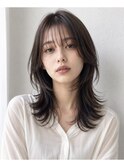 ハッシュカット_韓国レイヤーカット顔周り調布前髪カット
