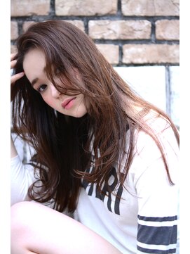 ミラバイグリーン(Mira by green) 『creamy beige brown』♪natural -long-02